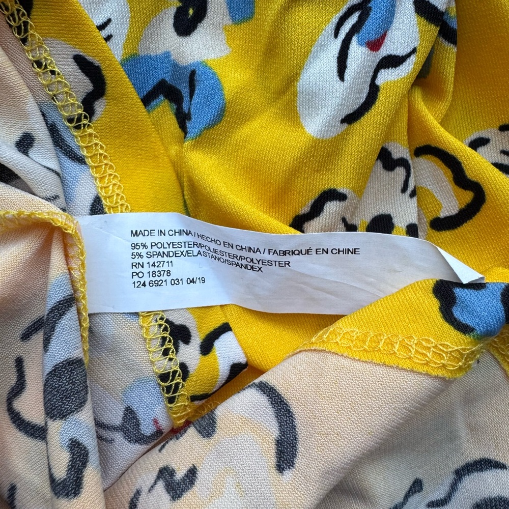 NWT ELOQUII Yellow Floral Dress 22 Cottagecore Floral Grandmacore - Picture 6 of 6